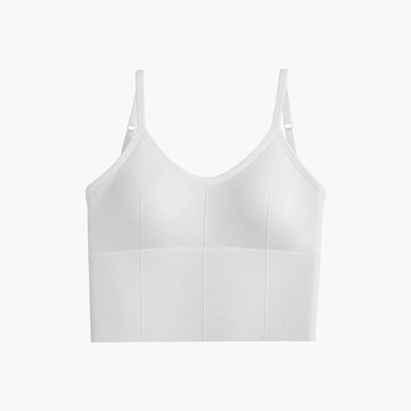 

Элегантный повседневный стильный жилет с большим U-образным вырезом и красивой спиной, маленькая майка на животе, женская летняя внутренняя нижняя часть, верхняя одежда, нагрудная подкладка, нижнее белье one size