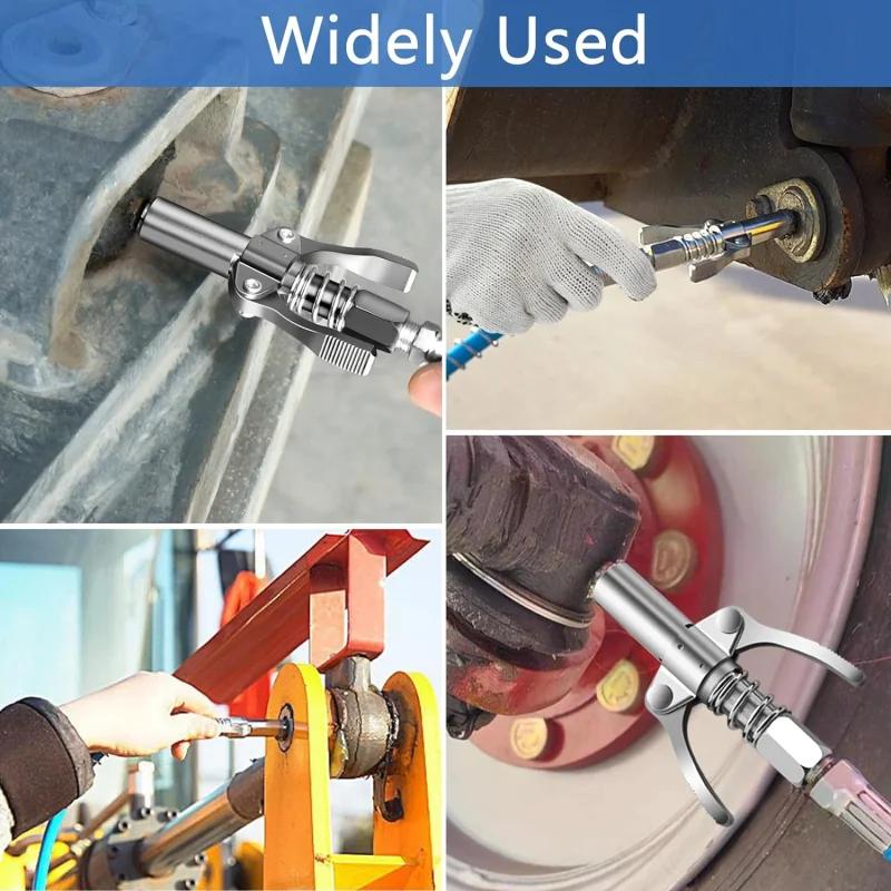 10000 PSI Grease Gun Coupler NPTI/8Quick Release Grease Oil Pump Tip Tool Car Syringe Lubricant Tip Repair Accessories