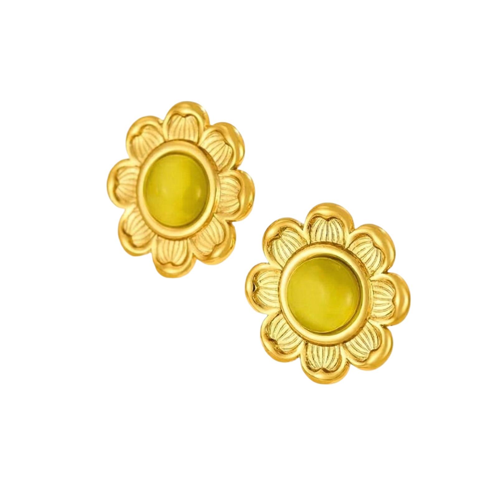 Stainless Steel Earrings for Women Vintage Luxury Stylish Titanium Steel Jewelry