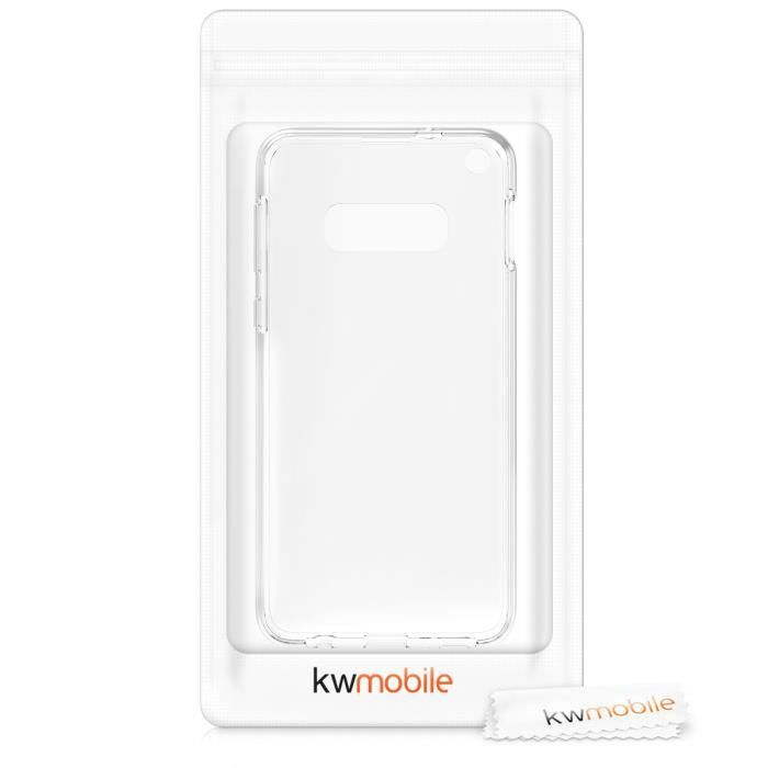 Coque - kwmobile - Samsung Galaxy S10e - Silicone transparent - Protection intégrale - Souple