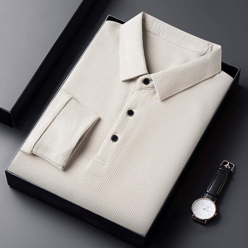 Men's Classic Lightweight Breathable Long Sleeve Shirt - Versatile Outdoor & Sports Top, Polyester