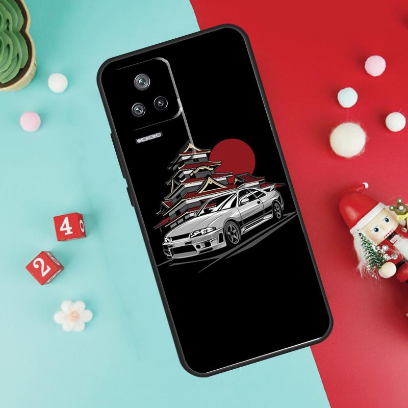 JDM Skyline Car Funda For Xiaomi 17 Pro Max 14 15 Ultra 13T 14T 15T Pro POCO F7 F5 F6 X3 X5 X6 X7 Pro Case