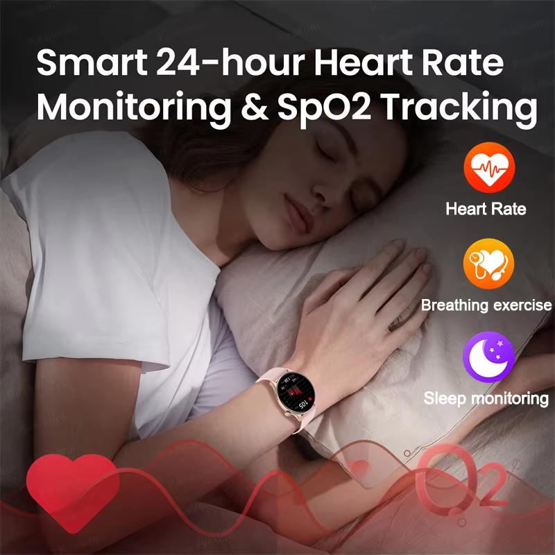2025 NFC Smartwatch Amoled HD GPS Track Sportarten Herzfrequenz Bluetooth-Anruf Wasserdicht Damen Frauen Smartwatch Für Huawei Xiaomi
