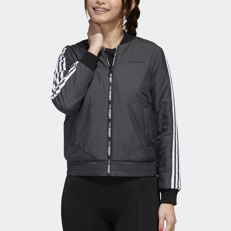 Adidas Neo Winter Cropped Jacket Women Outerwear Black GJ8855