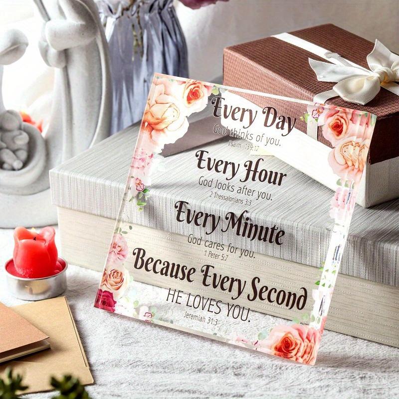 Floral Scripture Gift - Inspirational Bible Verse Decor for Faith Spaces