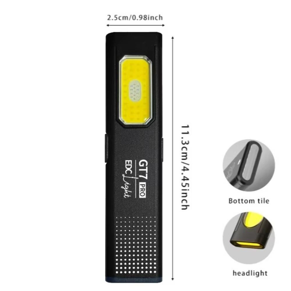 USB Rechargeable Keychain Flashlight High Brightness Portable Flashlight  Emergency Use