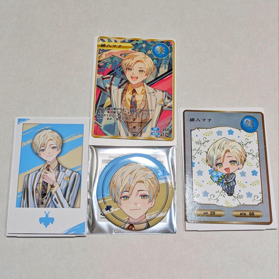 

[USED] Orience 2nd Anniversary Bonus Card Can Badge Instax Hihachi Mana