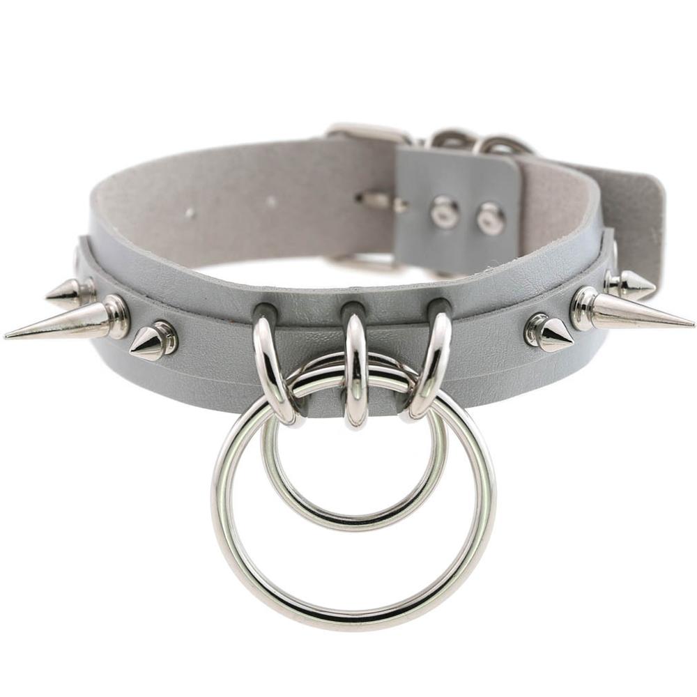Spiked Choker For Women Men Punk Rock Collar Goth Fashion Necklaces  Leather Studded Choker Girls Harajuku Gothic Jewelry