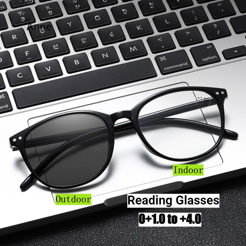Lightweight Small Round Reading Glasses Eyeware High Quality Women Anti Blue Light Eyeware Photochromic Prescription Eyeglasses