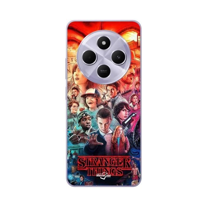 Custodia - Maniacase - Xiaomi Redmi 14C - Rosso - Morbida - Stranger Things Stagione 4