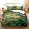 3D Artistic Bedding Set King Monet Van Gogh Style Sky Oil Painting Pattern Printed Duvet Cover With Pillowcases Hot Sale 2/3PCS