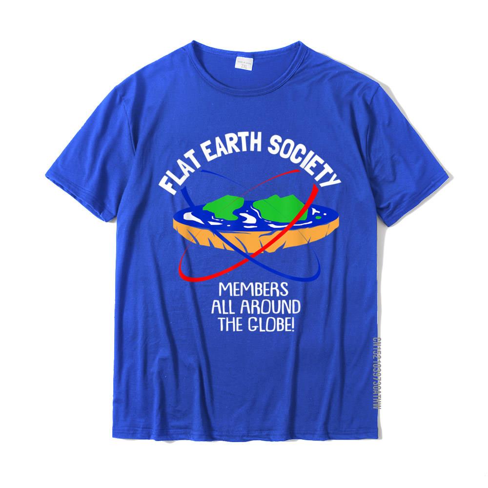 Flat Earth Society TShirt Design Cotton Young Tops T Shirt Fitness Tight Rife Top TShirts