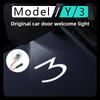 2/4Pcs For Car Model 3/Y/X/S Welcome Light Model Y/3 Door Ambient Light Decoration