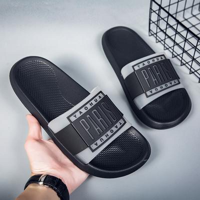 Pantoufles pour Hommes Tongs Salle de Bain Antidérapantes Intérieur Maison Sandales Chaussures pour Hommes Plage Claquettes Couleur Unie Zapatos Hombre Chaussures Décontractées