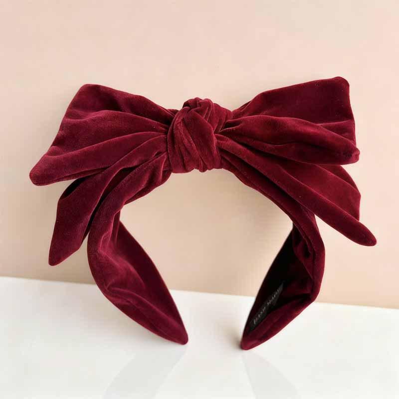 Vintage Applique Large Butterfly Knot Hairband for Women  Featuring Elegant and Luxurious Style  Wide-edge  Fashionable Headband and Hair Accessory