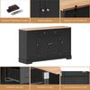Multifunctional Kitchen Buffet – 138 Cm Sideboard with Drawer, Shelf Doors & Adjustable Shelves – Modern Design, Anti-Tip, for Living Room & Bedroom