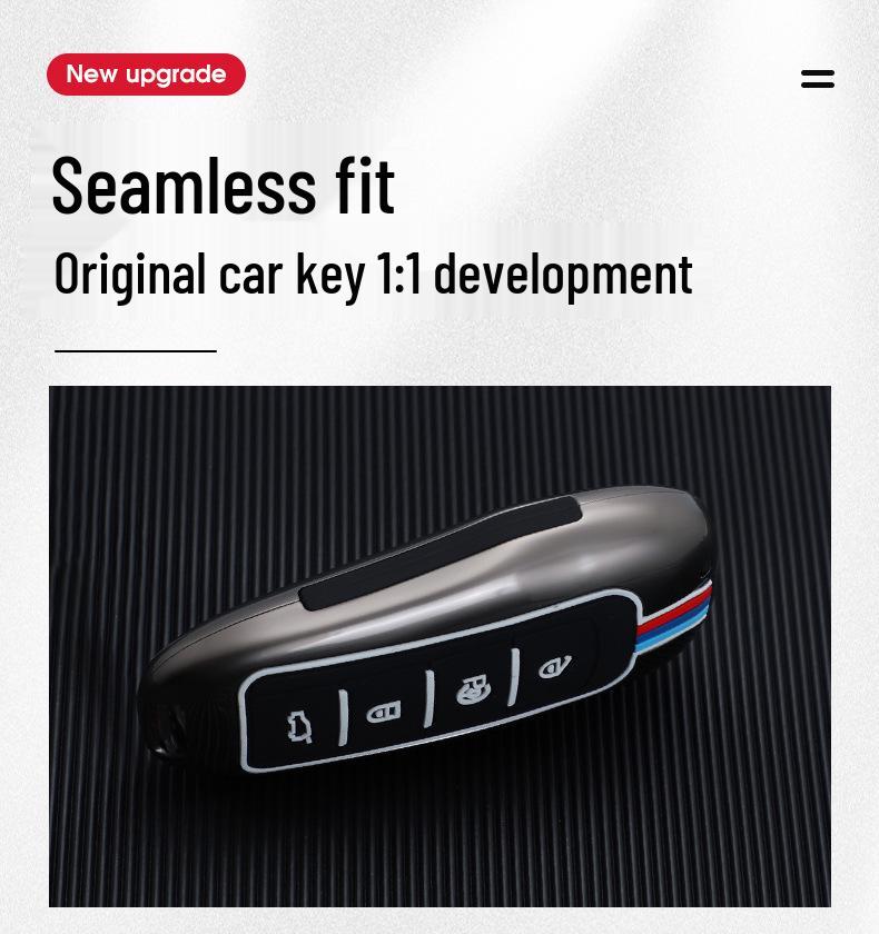 Enhanced Metal Protective Key Case for Xiaopeng G3 and G3i 2019 Model, P7 - Suitable for Men and Women