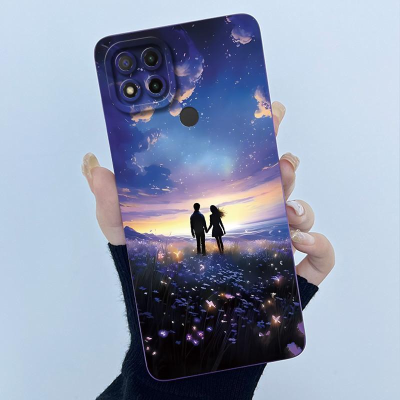 Fashion Simplicity Phone Case For Xiaomi Redmi 9C NFC Soft Liquid Silicone Fundas Redmi9C Redmi 9 C Camera Protection Cover Case