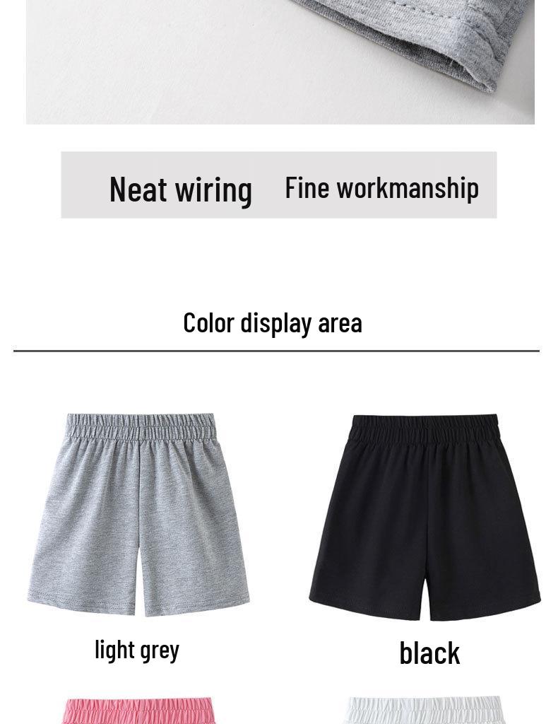 2026 Kids' Pure Cotton Mid-length Casual Shorts for Girls and Boys