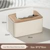 Caixa de Tecido de Couro para Mesa Estilo Nórdico