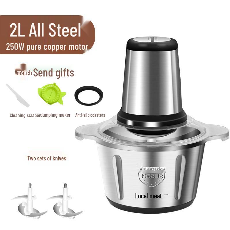 Electric Multifunction Meat Grinder and Food Processor Blender for Chili and Dumpling Stuffing Mincer