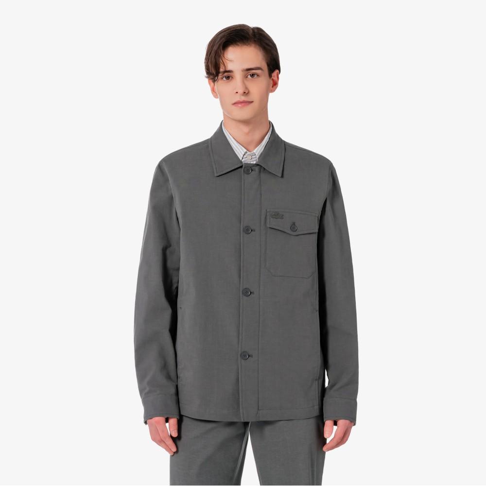 Lacoste Men's Melange Yarn Snap Jacket BH315E-56G5HI