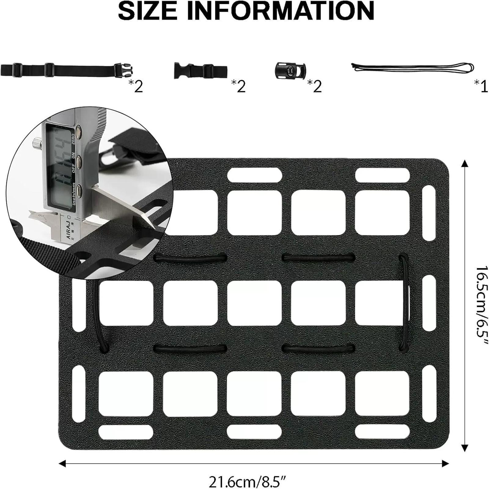 

Truck Mount Panels Modular Storage Shelf Multi-functional Panels Auto Interior Accessories For Vehicles Trucks One Size