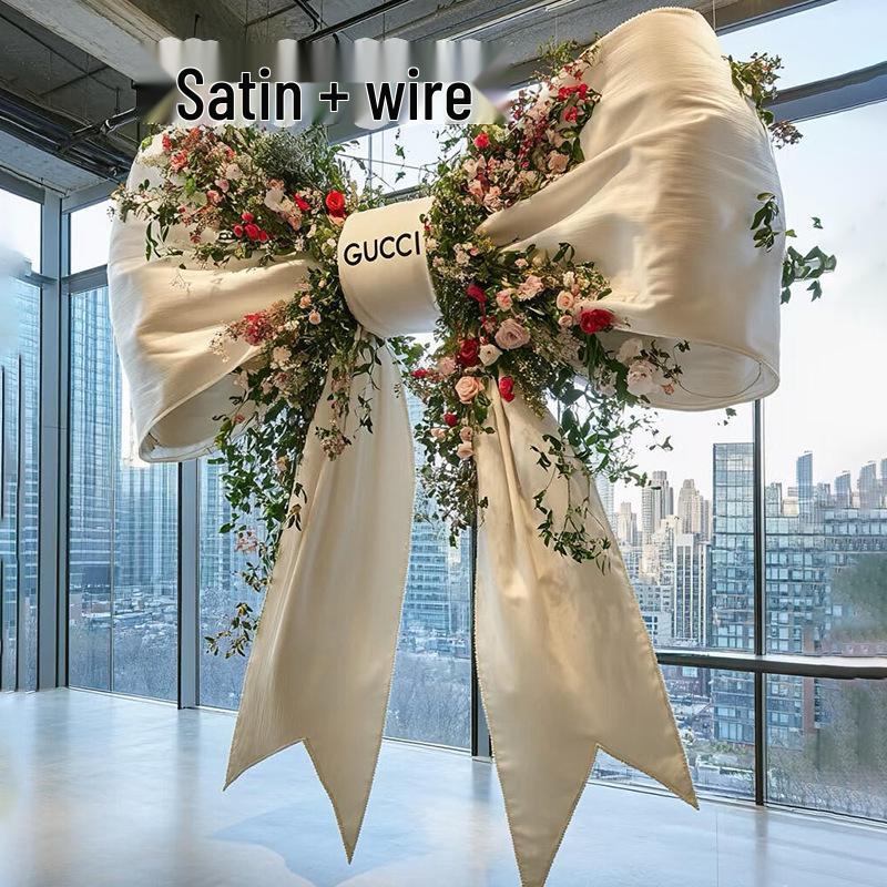 Extra Large Bow Decoration for Wedding, Engagement, Birthday, Party, Photography, or Window Display