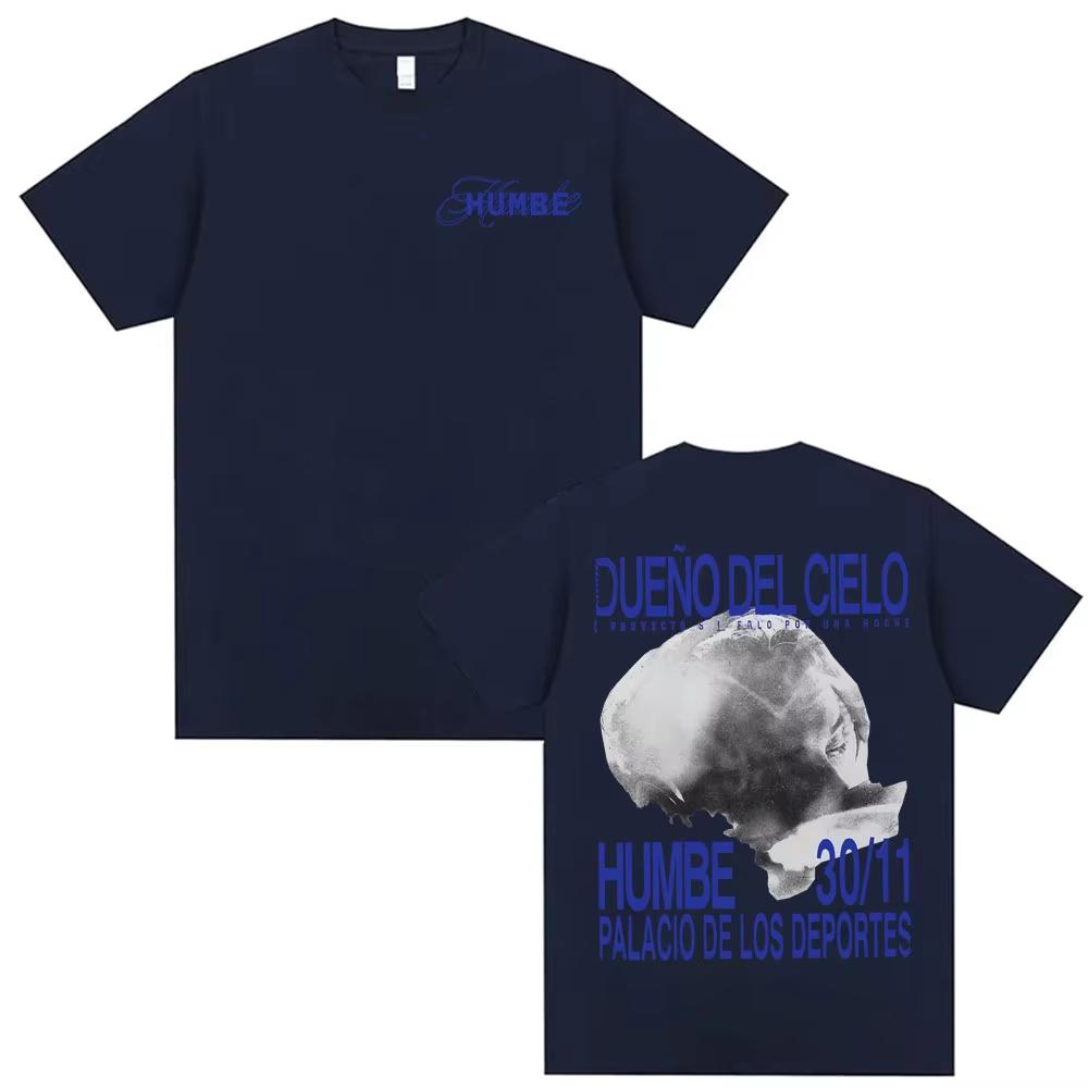HUMBE DUEÑO DEL CIELO 2026 New Album T Shirts Men Clothing Fashion High Street Tshirts Summer Pop Casual Short Sleeve Top