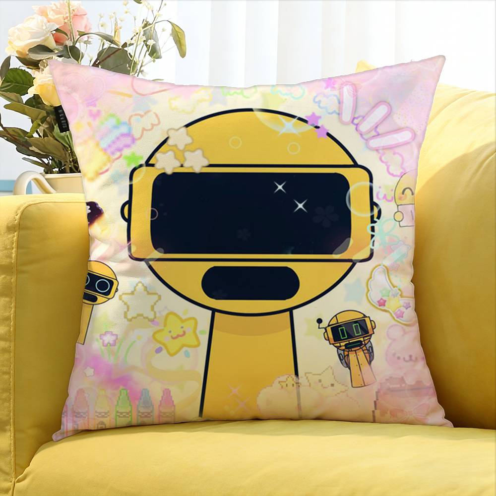 Game SSprunki fun World Various Sizes Square Pillow Case For Car Home Bedchamber Decor