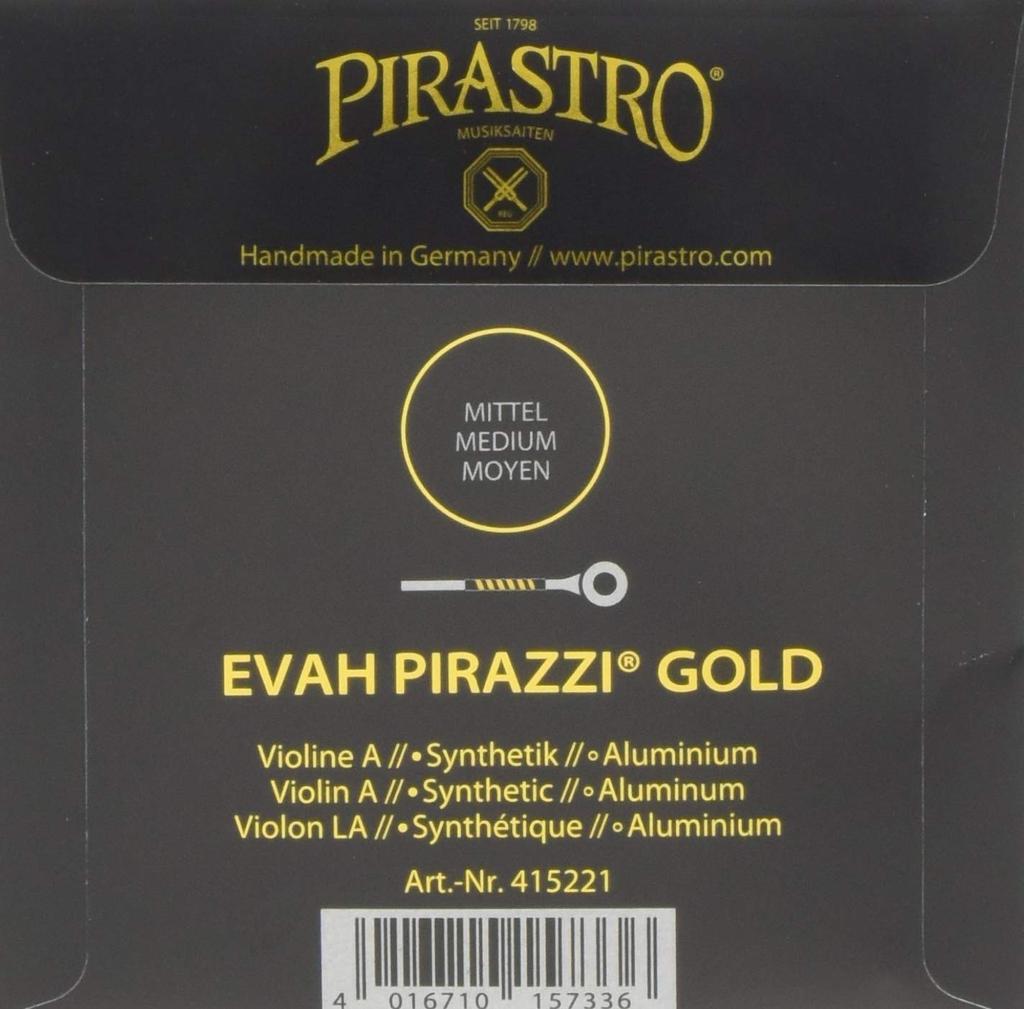 Pirastro EVAH PIRAZZI GOLD Eva Pirazzi Gold Violin String A Line 415221