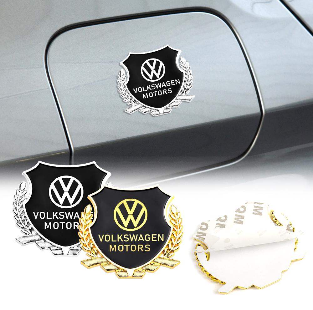 3D Metal Car JK68 Logo Body Trunk Badge Emblem Sticker Accessories For Volkswagen VW Golf Polo Tiguan Rline R Passat CC Touareg Jetta