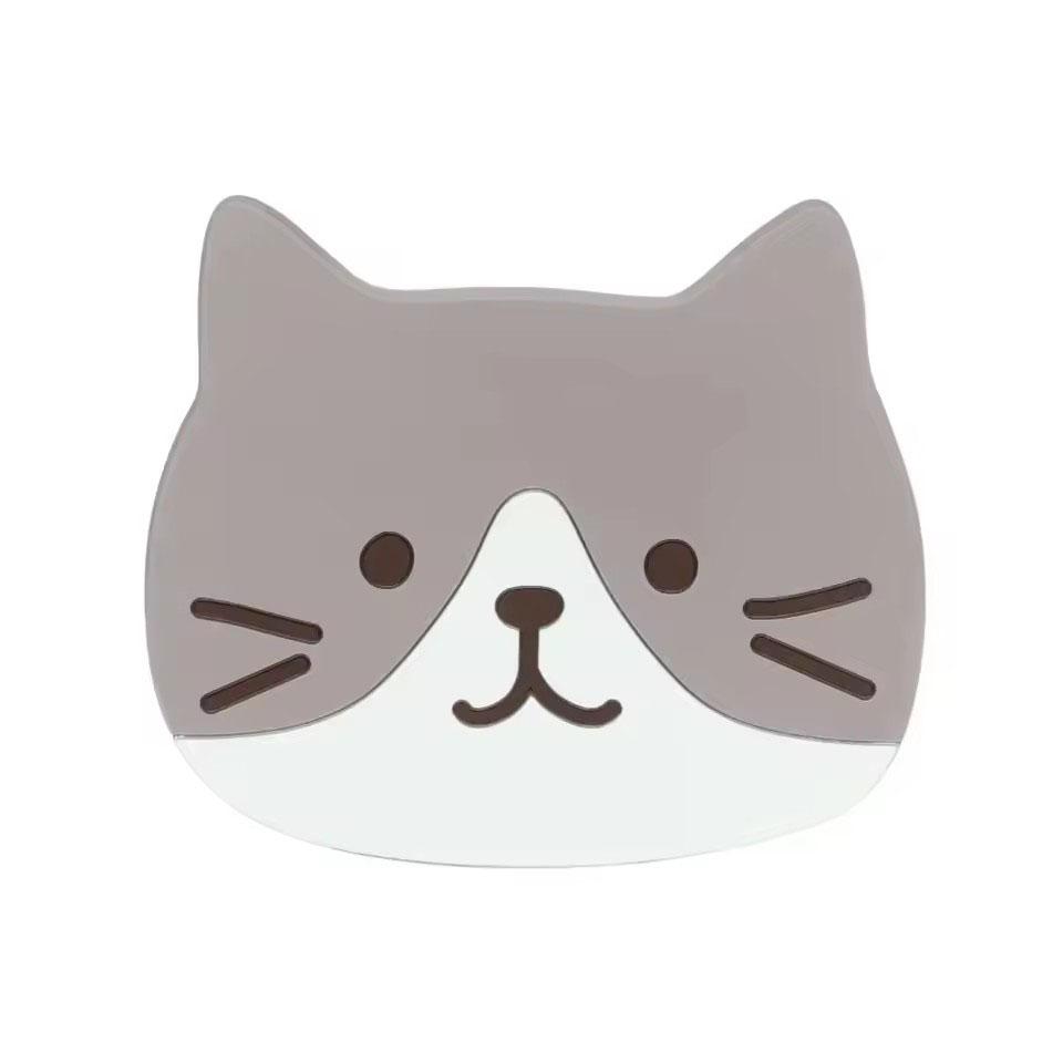 Cat Cute Cup Coasters Reusable Silicone Drink Coasters Non Slip Washable Heat Resistant Glass Cup Rubber Pad Mat