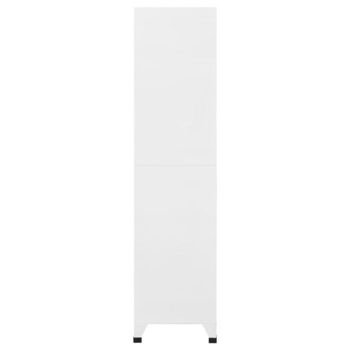 VidaXL Locker Cabinet White 90x40x180 Cm Steel 339820