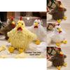 Longhaired Chick Plush Toy Cartoon Chicken Stuffed Animal For Kids And Collectors