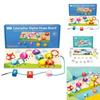 Wooden Caterpillar Number Matching Puzzle Educational Toy For Kids Learning And Development