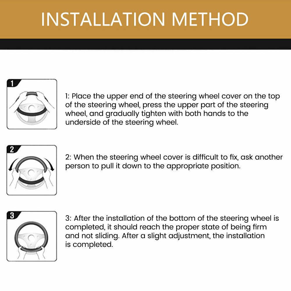 38cm Car Lighter Charger Heater Warm Steering Wheel Cover Heating Universal 12V Interior Accessories Warm Steering Covers