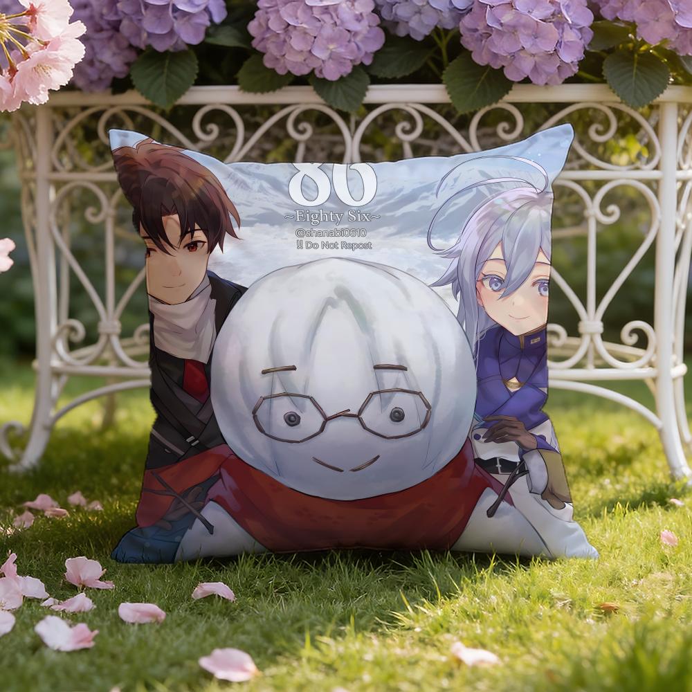 Anime 86 -Eighty S-Six Cushion Cover Home & Car Dual-Scene Pillow Cover: Reversible for Premium Comfort