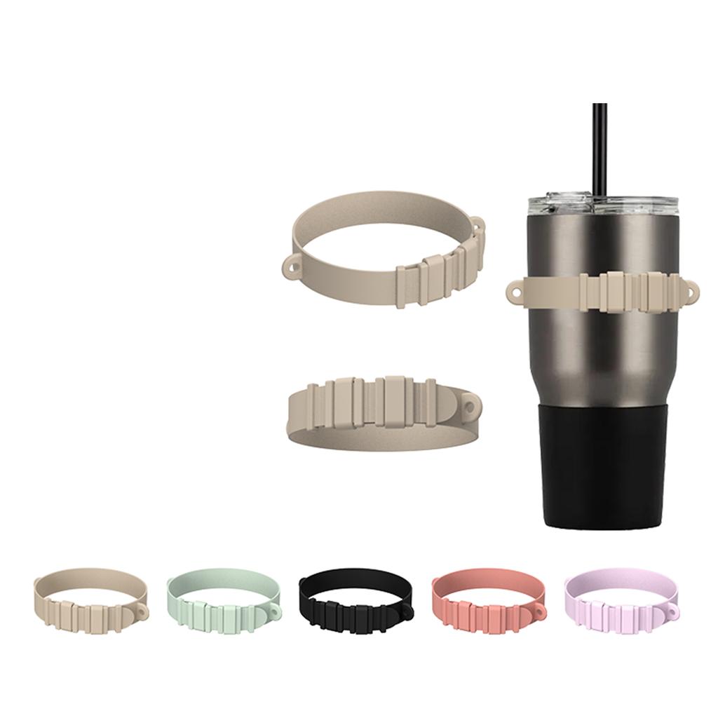 Water Bottle Handle Silicone Sling Holder with Shoulder Strap Fit Most Bottles Universal Bottle Lanyard Adjustable Strap
