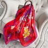 90cm *90cm Design Scarf Lady Shawl Printed Silk Felt Headscarf Scarf Lady Headscarf Square Scarf Lady Wrap Scarf 2021