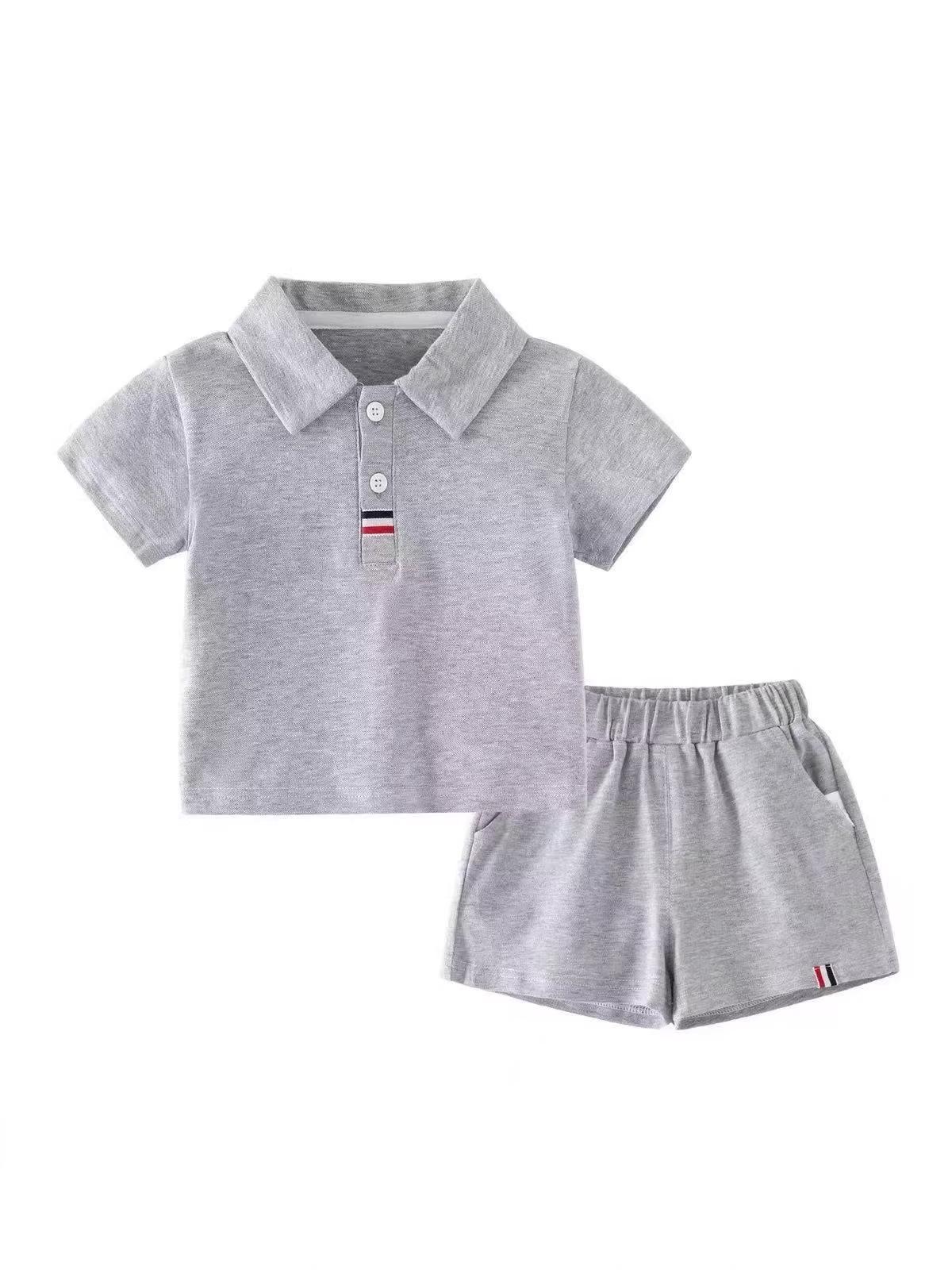 

Children s Summer Casual Sports Polo & Shorts Set Size 100