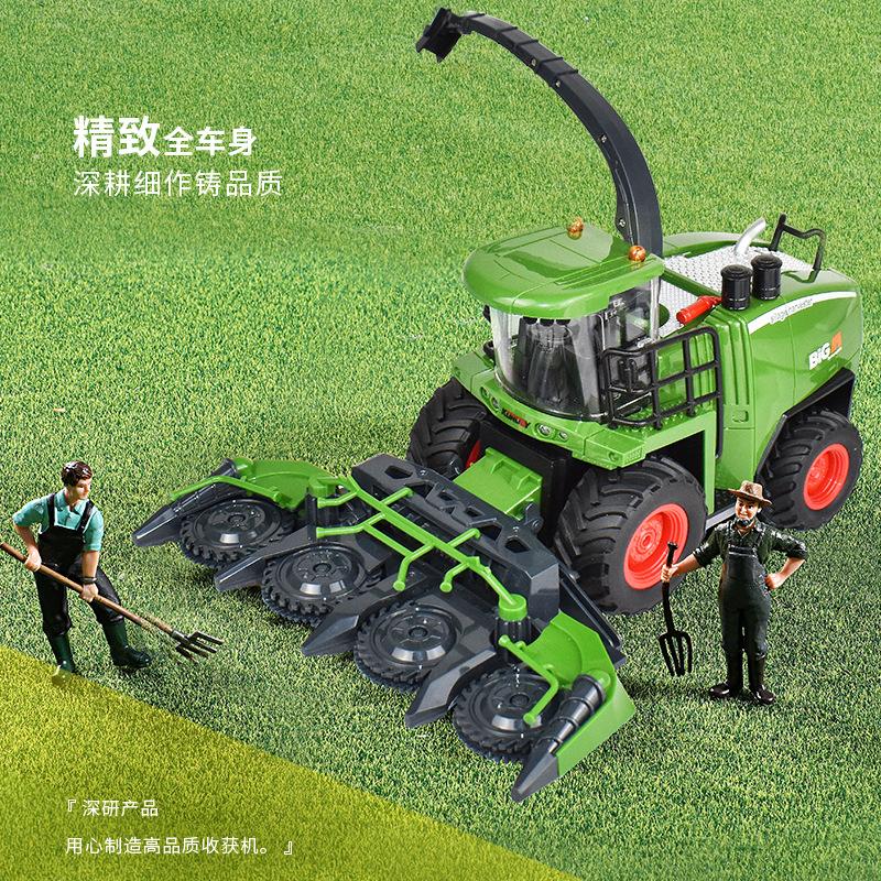 Electric Remote Control Harvester Farmer Car Toy Farm Tractor Engineering Car Simulation Farm Transport Car Model