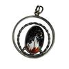 Natural Opal Pendant Multicolor 45 ct 925 Sterling Silver Statement October Birthday Birthstone
