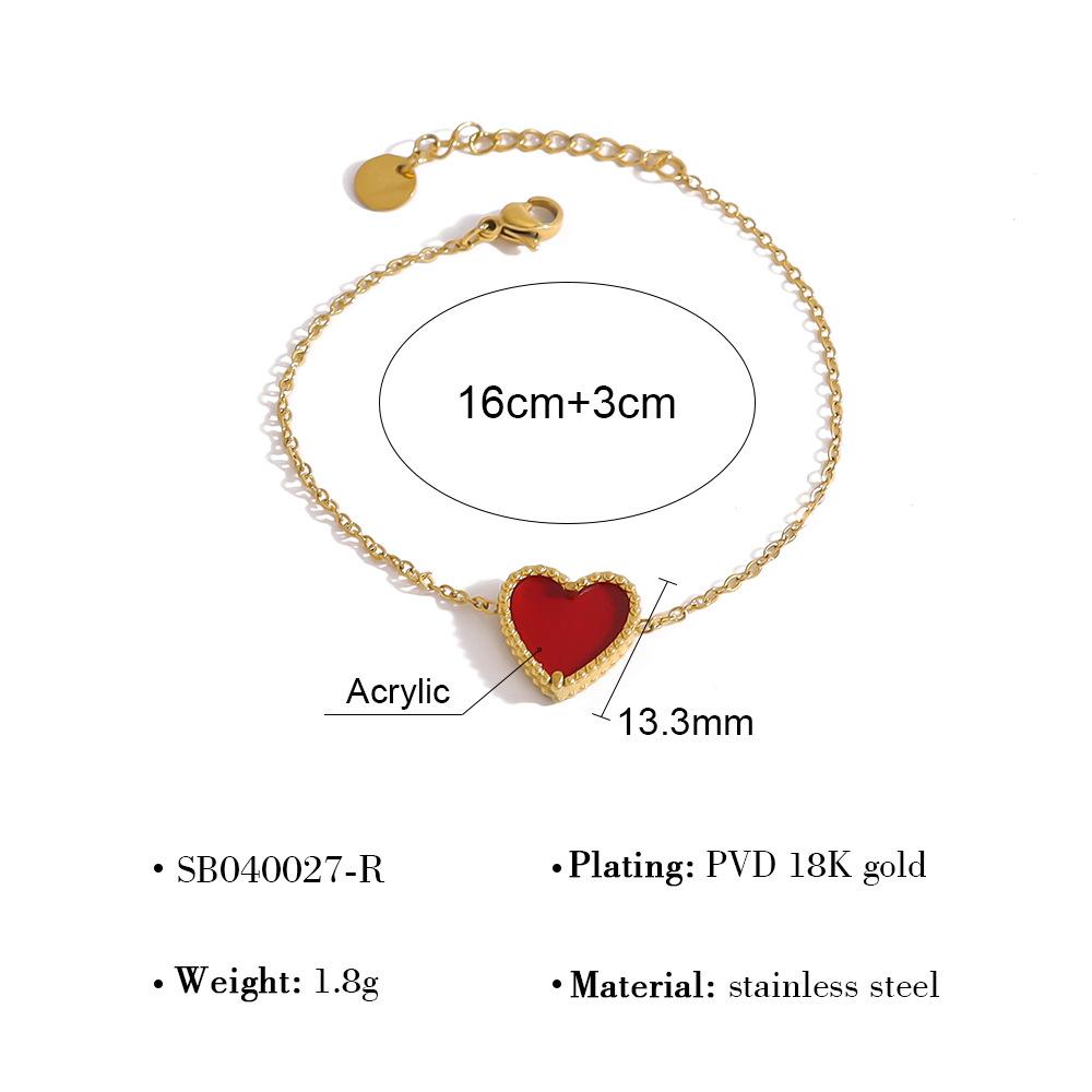 Ожерелье  День Святого Валентина  Любовь Женское, Французский Легкий Люкс Нишевый Ретро Красный Летний Универсальный Комплект