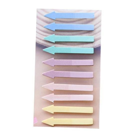 Journaling Supplies Arrow Index Tab Stickers, Translucent PET Page Markers, Document Classification Labels Colorful Sticky Flags for Organizing