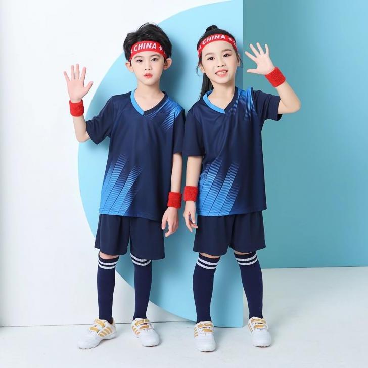 Soccer Uniform Set Men'S Adult Team Training Uniform Children Sports Short Sleeve Jersey Middle School Student Game Jersey Fb01