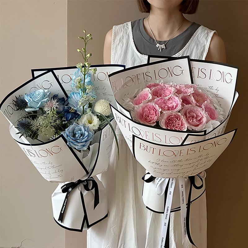 10Pcs Flower Wrapping Waterproof Wrapping Paper Birthday Gift Wrapping Paper