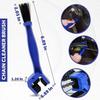 Brosse de nettoyage pour chaîne de moto Brosse en plastique pour vélo/moto Nettoyeur de chaîne Nettoyeur extérieur Outils d'entretien des routes Pièces de moto