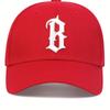 Damskie Czapki Baseballowe z Haftem Litery B Wiosna i Jesień Do Użytku Zewnętrznego Regulowane Codzienne Czapki Czapka Hip Hop Czapka Przeciwsłoneczna Dla Mężczyzn I
