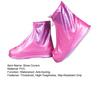 1 Pair Rainproof Shoe Covers Thickened PVC Waterproof No Seam Zipper Wide Opening Non-slip Shoe Protectors